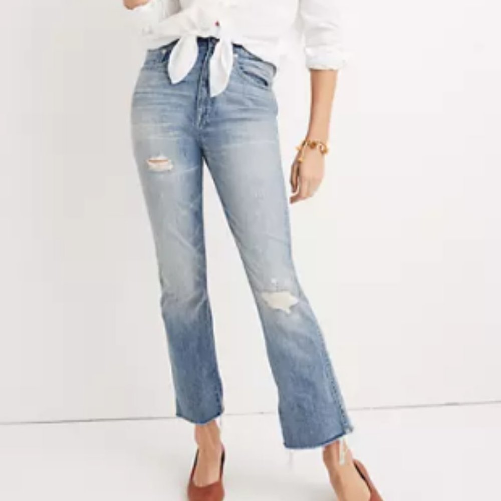 Madewell Tall Rigid Demi-Boot Crop Jeans - NWOT
